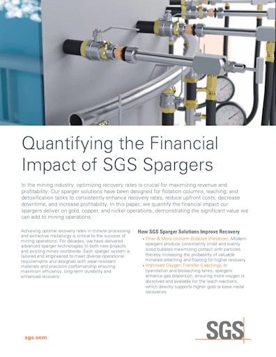 Quantifying the Financial Impact of SGS Spargers | SGS Canada