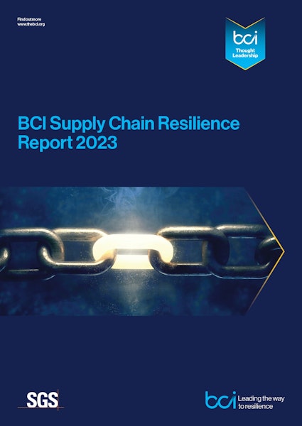 The BCI Supply Chain Resilience Report 2023 (Sponsored by SGS) SGS