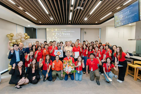 SGS awards ISO 45001 certification to AB Food & Beverages (Thailand) with company management team