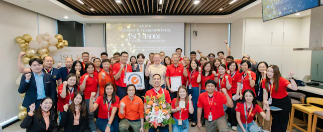 SGS awards ISO 45001 certification to AB Food & Beverages (Thailand) with company management team