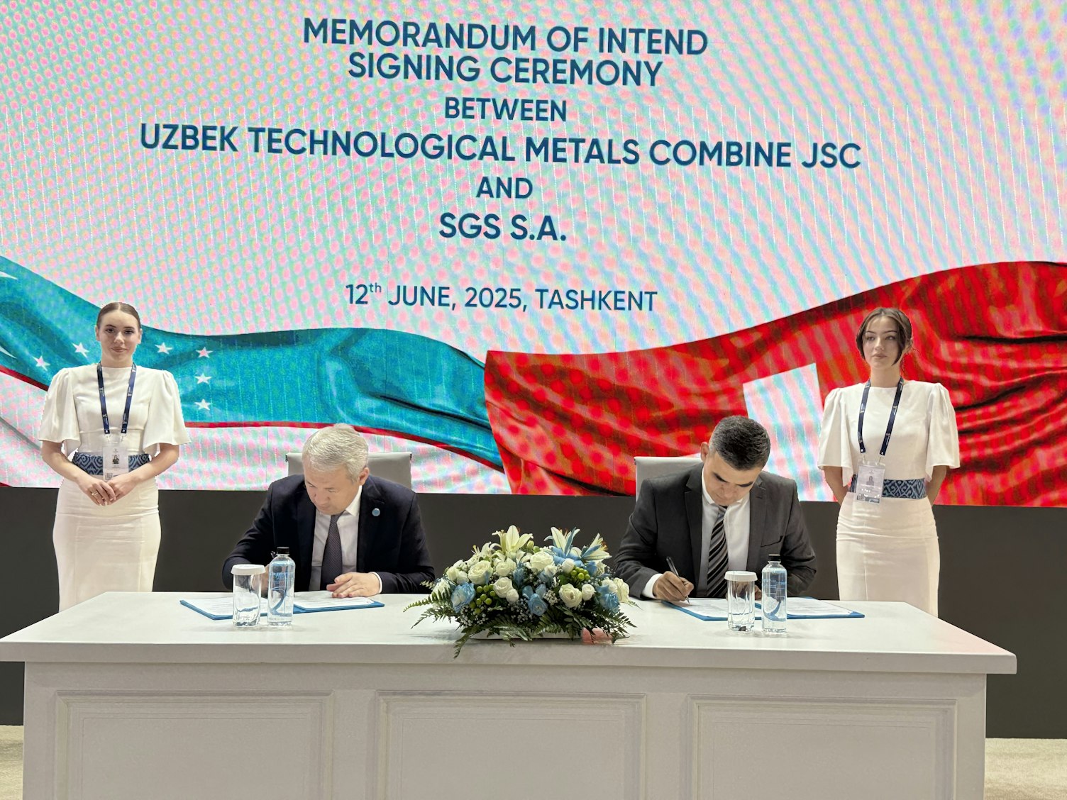 SGS Tashkent Memorandum with Uzbekistan Technological Metals Complex