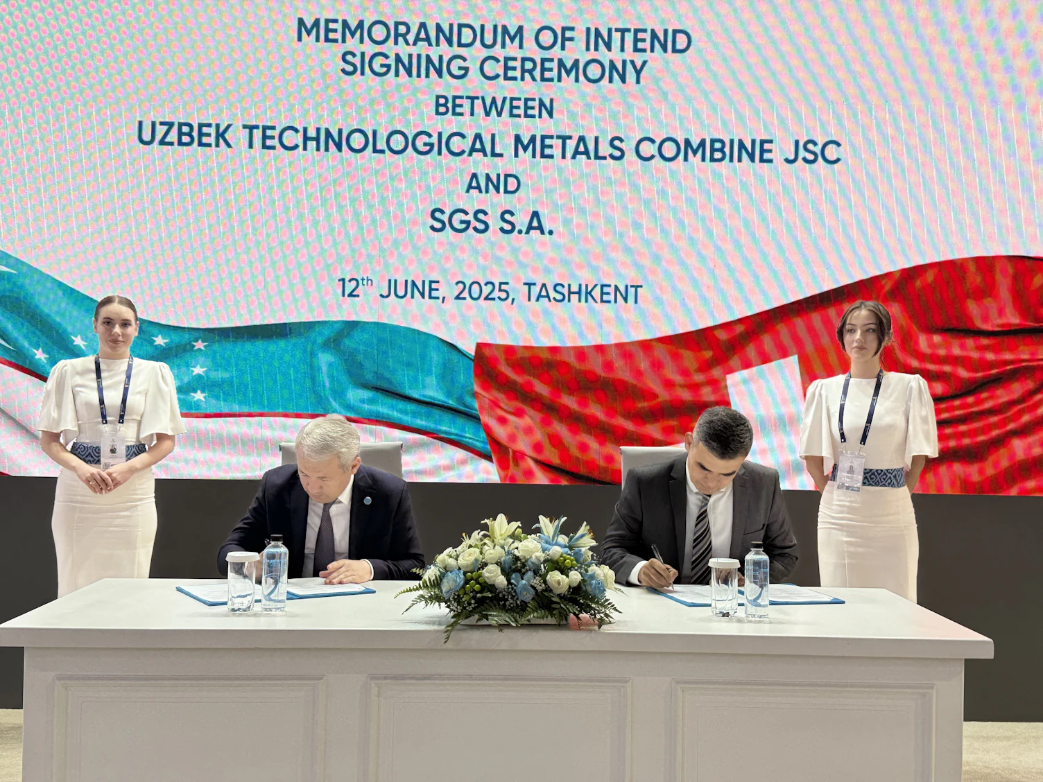 SGS Tashkent Memorandum with Uzbekistan Technological Metals Complex