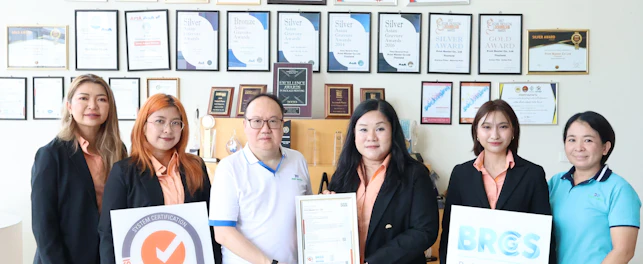 ISO 9001 and BRCGS certification presentation to Print Master by SGS