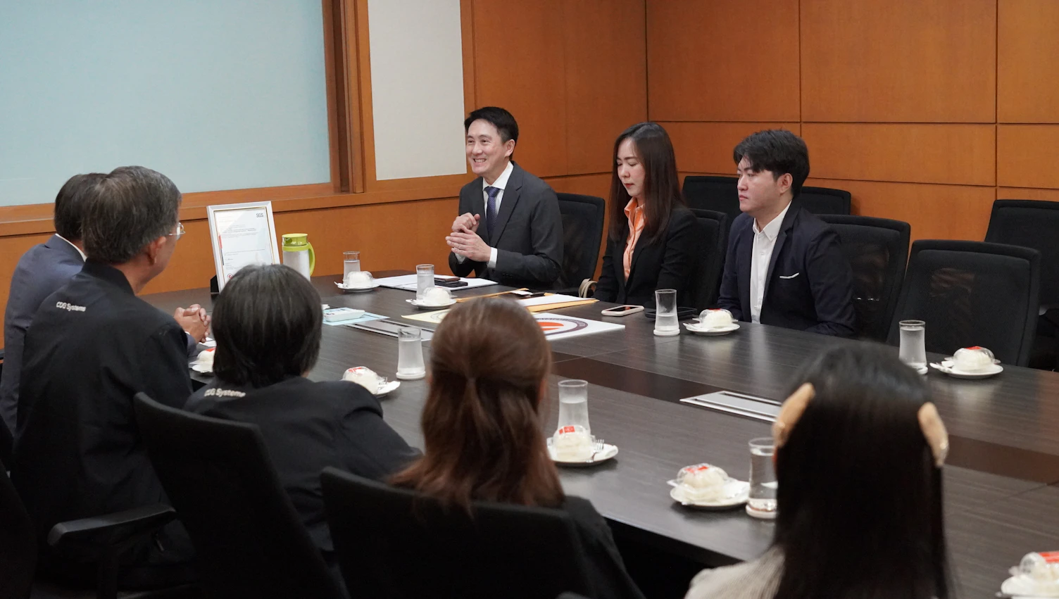 ผู้บริหาร SGS และ CDGS ร่วมพูดคุยแลกเปลี่ยนแนวทางการบริหารจัดการความมั่นคงปลอดภัยสารสนเทศตามมาตรฐาน ISO/IEC 27001