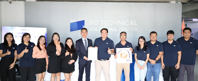 SGS presents ISO 9001 certification to BG Container Glass Public Company Limited
