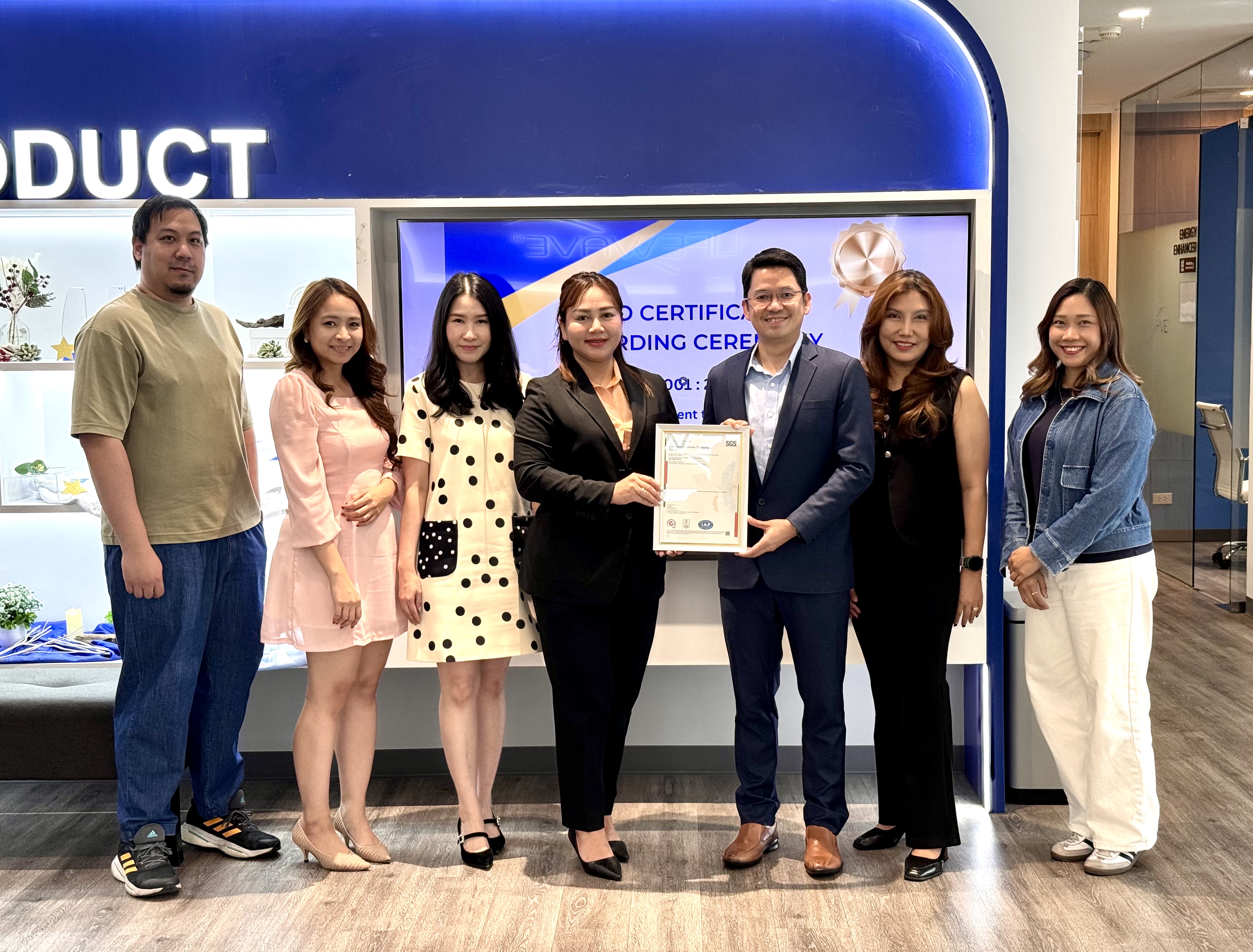 Life Wave Products (Thailand) Co., Ltd. Achieves ISO 9001:2015 Certification with SGS Thailand 