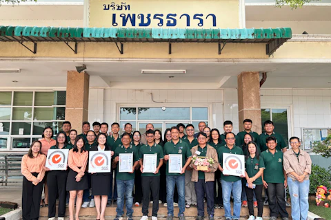 ISO 14064-1 certificate presentation ceremony by SGS to ROI ET Group and affiliates with management team