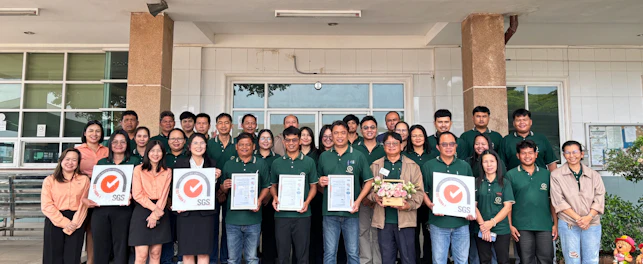 ISO 14064-1 certificate presentation ceremony by SGS to ROI ET Group and affiliates with management team