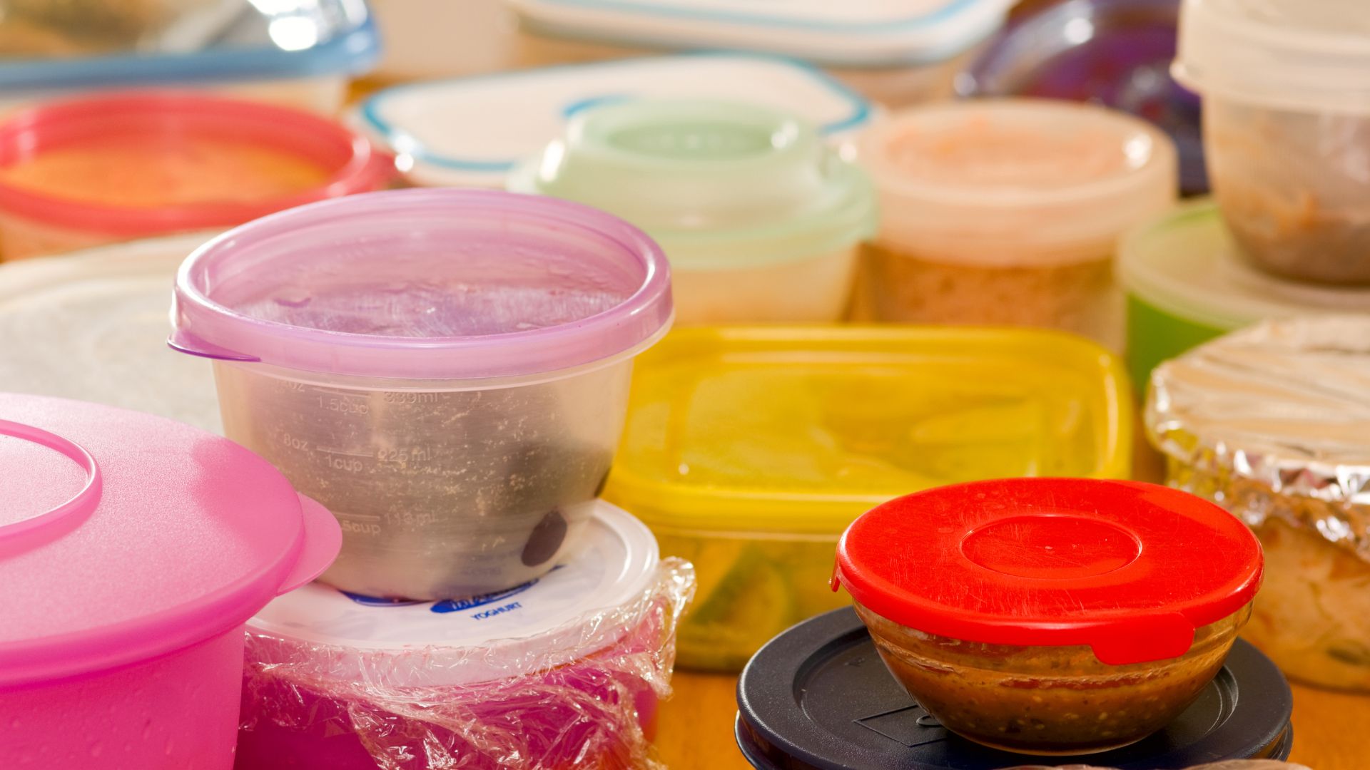 Colorful Plastic Food Containers