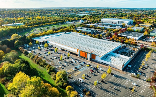 Aerial View of a Logistic Center