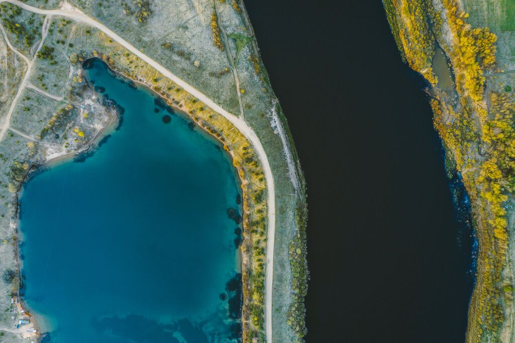 Aerial View of Coast