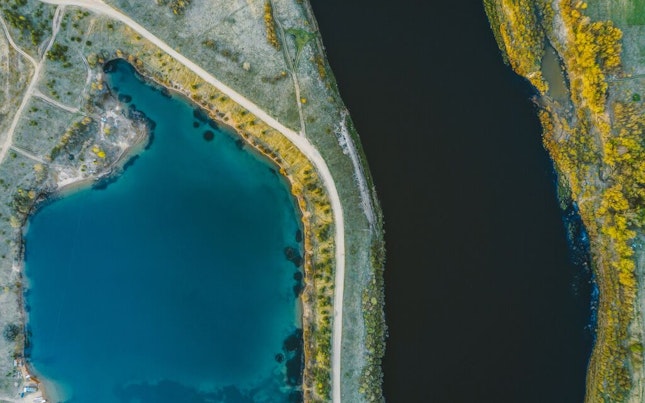 Aerial View of Coast