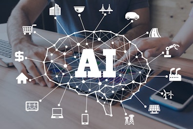 Concept d’intelligence artificielle connectée à différents secteurs