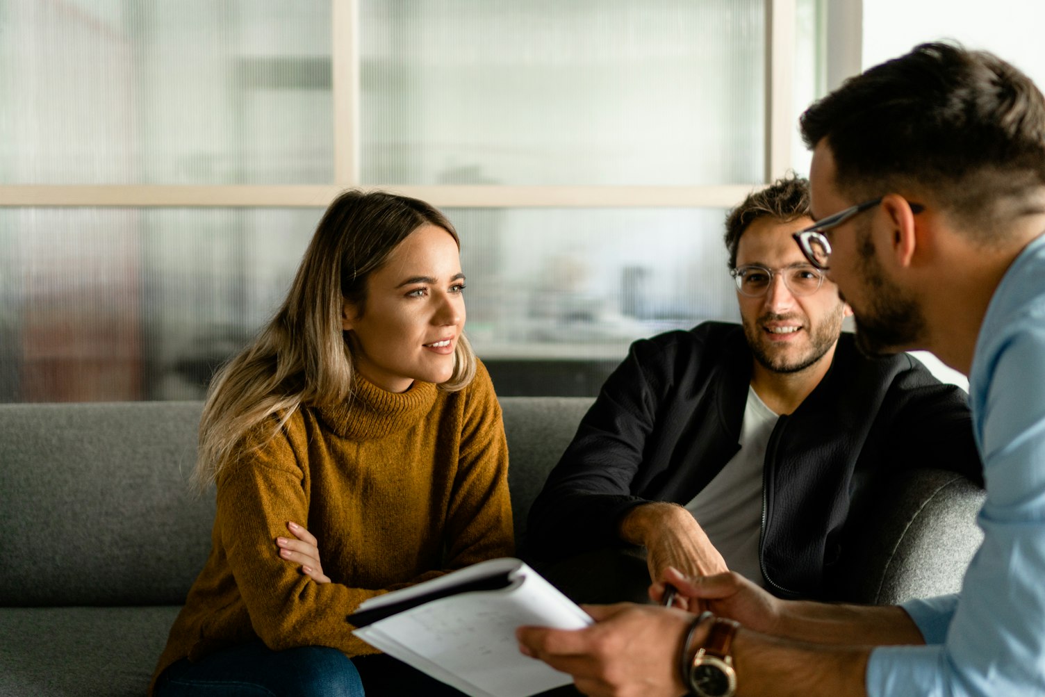 Business Colleagues Working Together in the Office