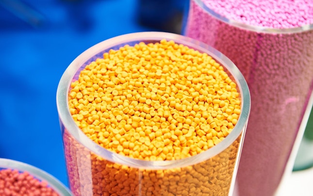 Color Plastic Granular Polymer
