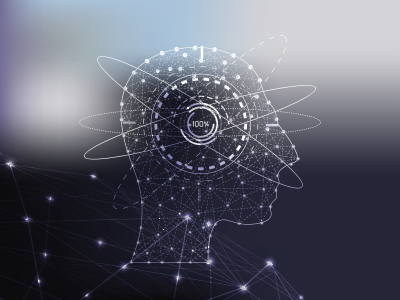 Digital Human Head Representing Artificial Intelligence