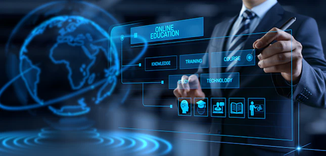 E learning Concept on Digital Interface