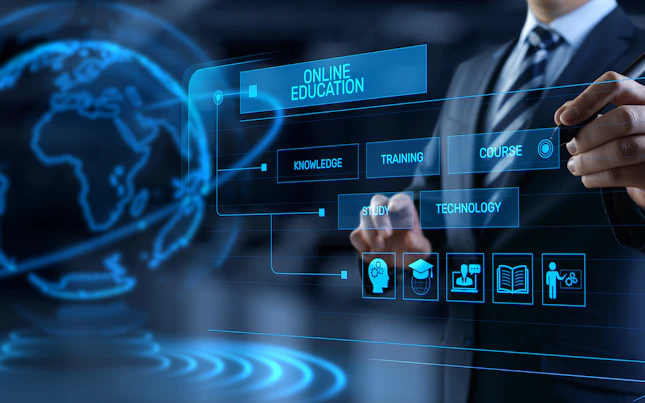 E learning Concept on Digital Interface