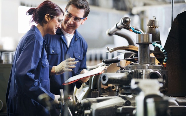 Engineer Teaching Apprentice