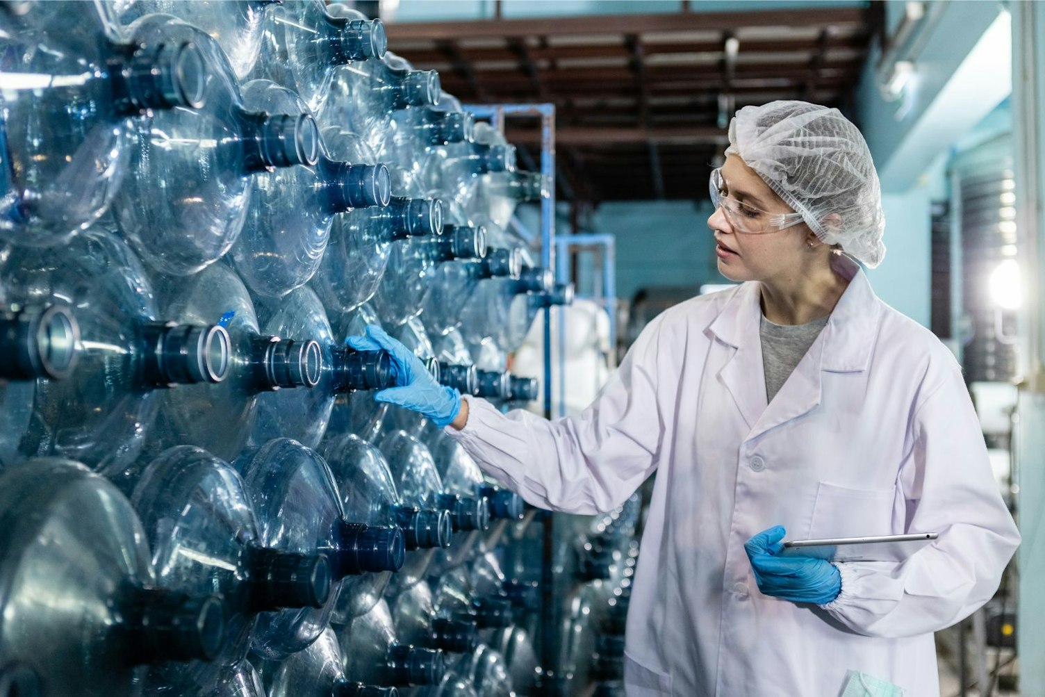 Factory Production Line for Large Water Bottles