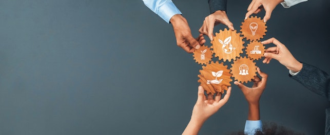 Green Business Initiatives and Sustainability Concept