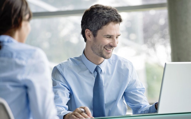 Man Helping a Customer