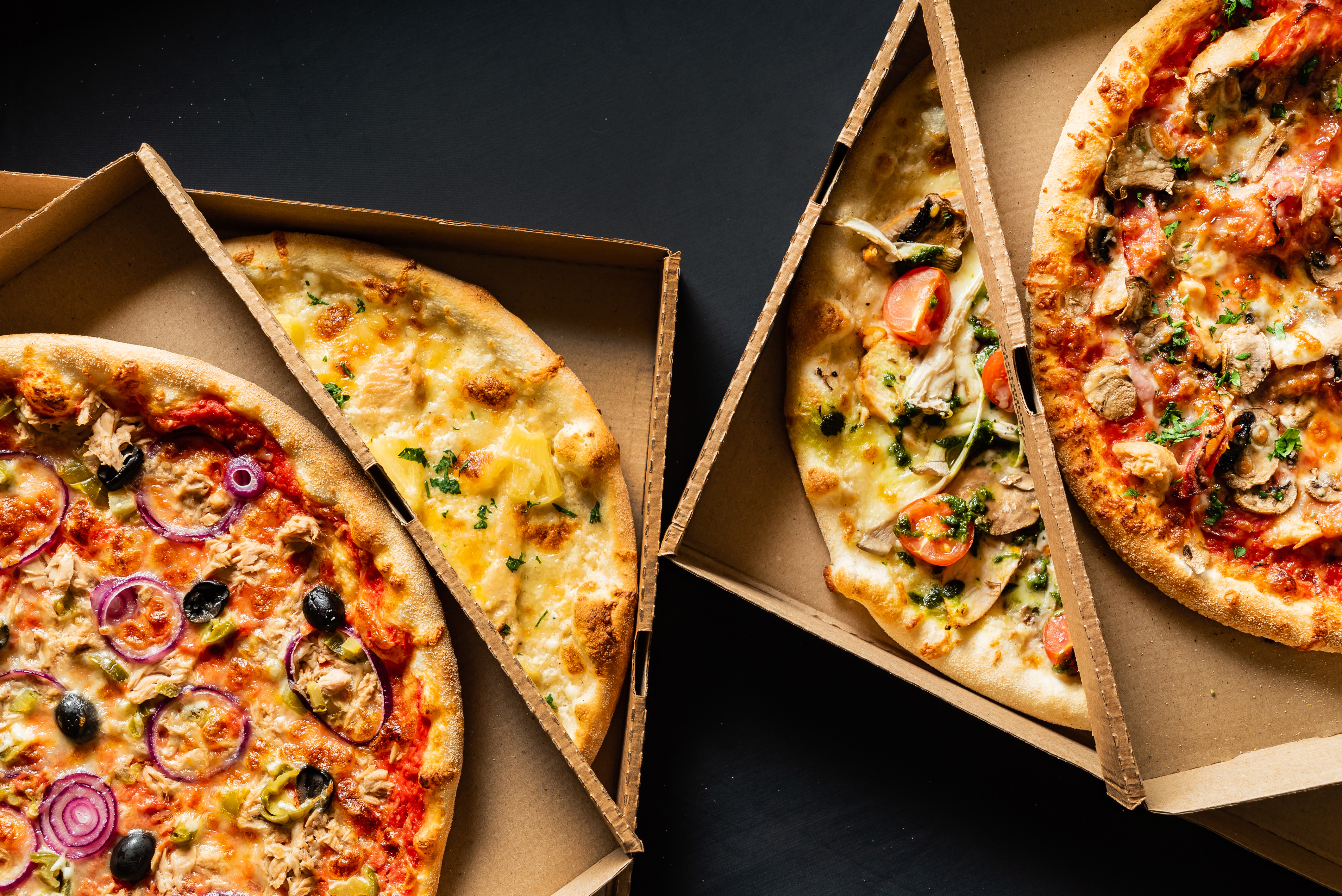 Pizza in Cardboxes
