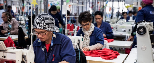 Seamstresses Working in Factory
