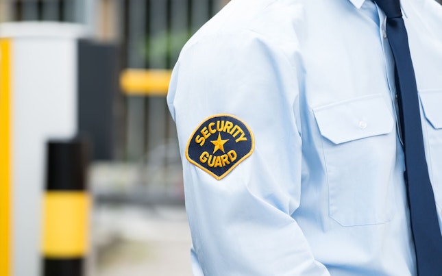 Security Guard in Uniform