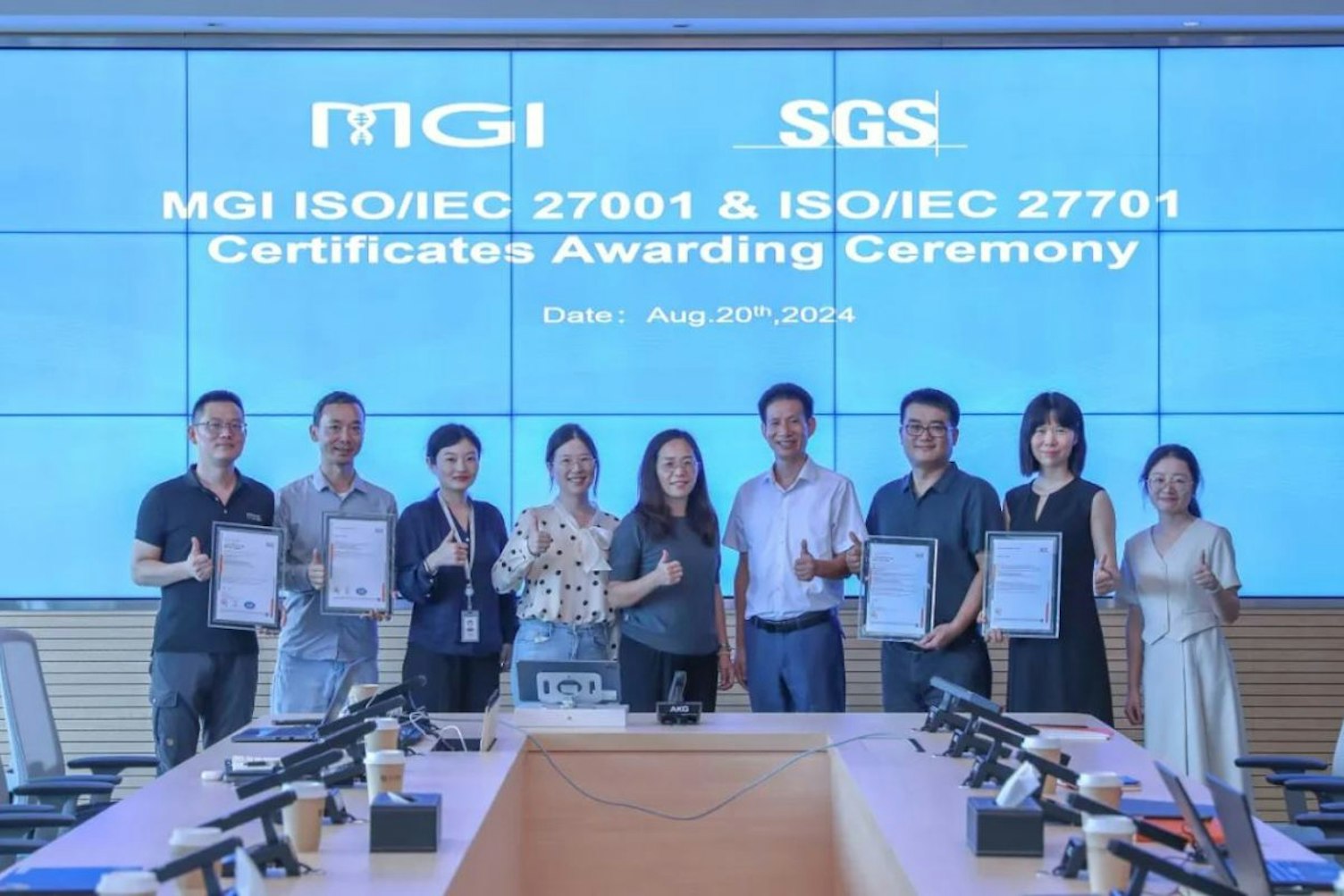 SGS Awards MGI with ISO IEC 27001 and ISO IEC 27701 Certification