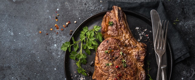 Sliced Beef Steak Platter Banner