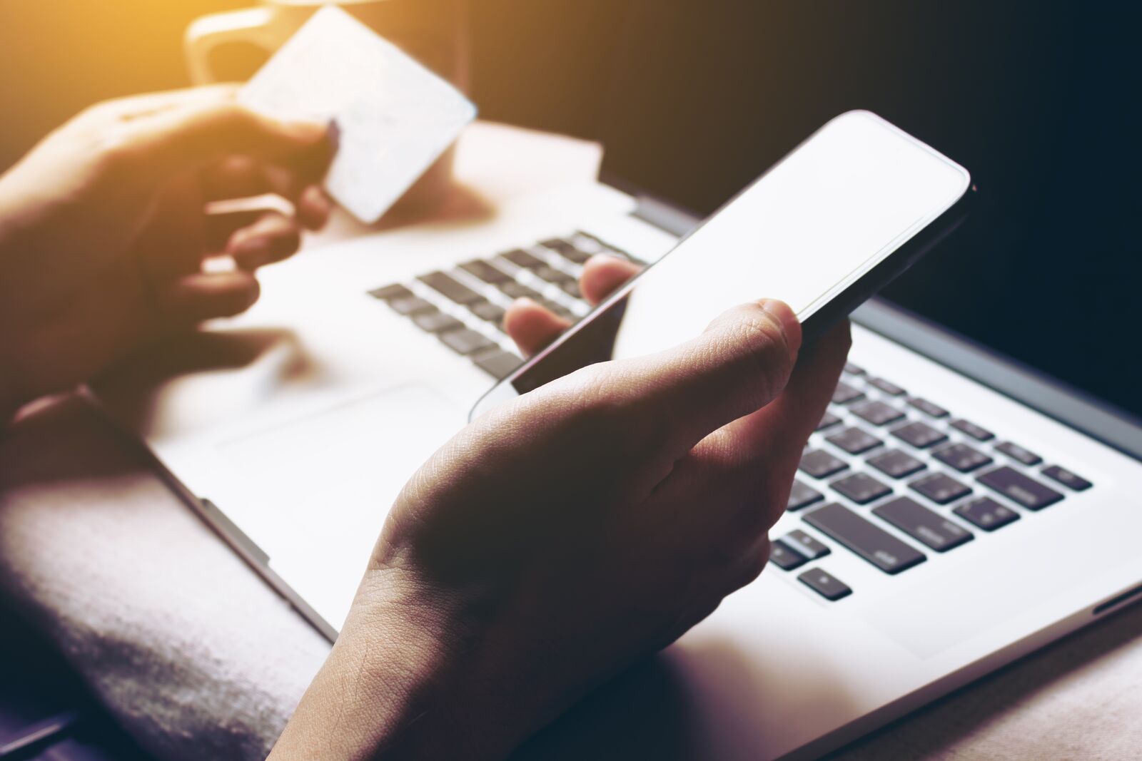 Woman Using Netbanking
