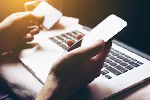 Woman Using Netbanking