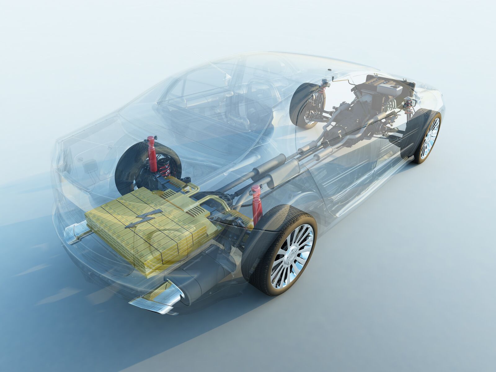 X-Ray of Electric Car