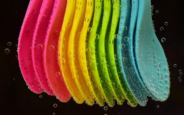 Assorted Colourful Spoons