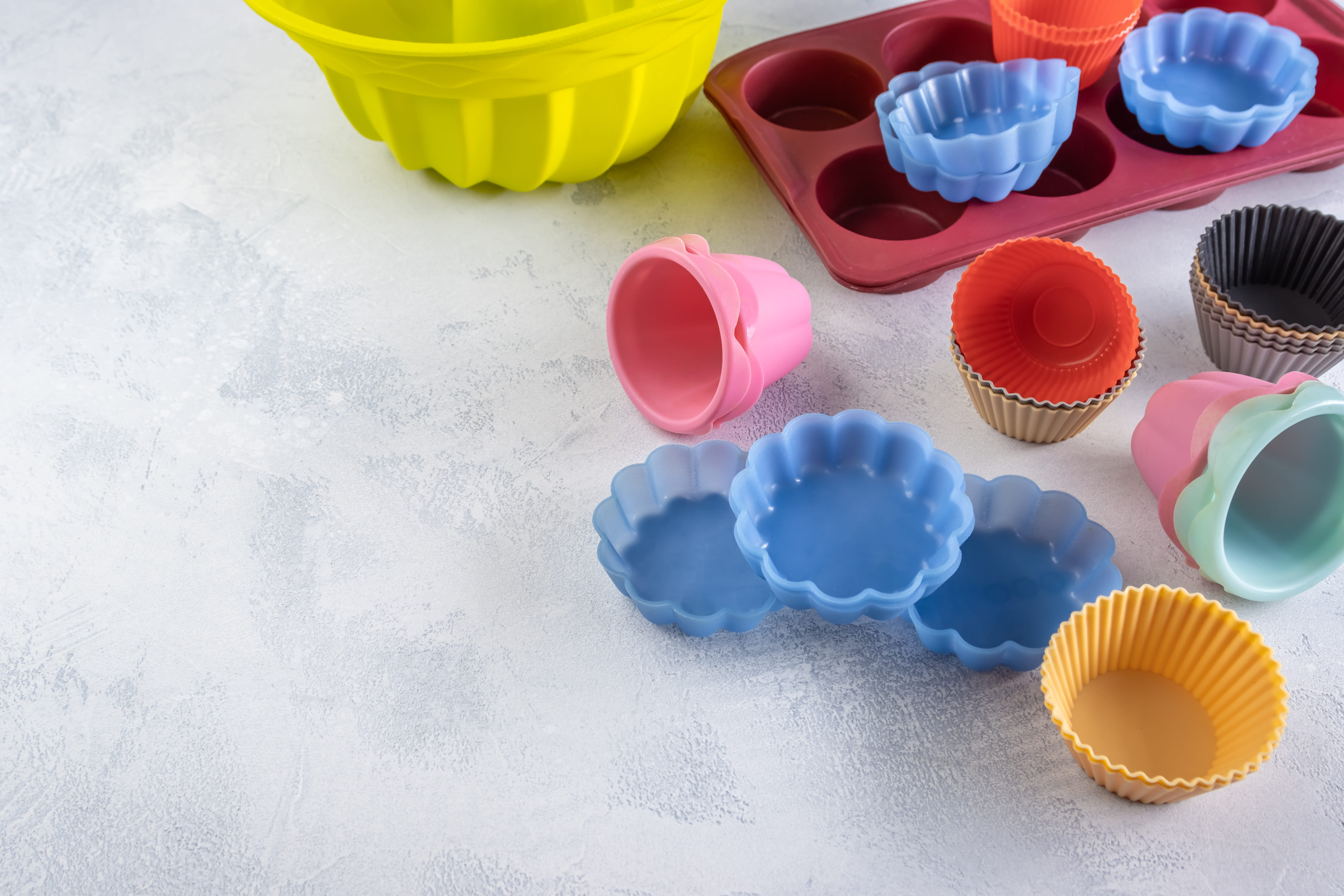 Assortment of silicone confectionery utensils