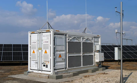 Battery Energy Storage System (BESS) Unit Integrated with Solar Farm for Renewable Energy Integration and Grid Stability