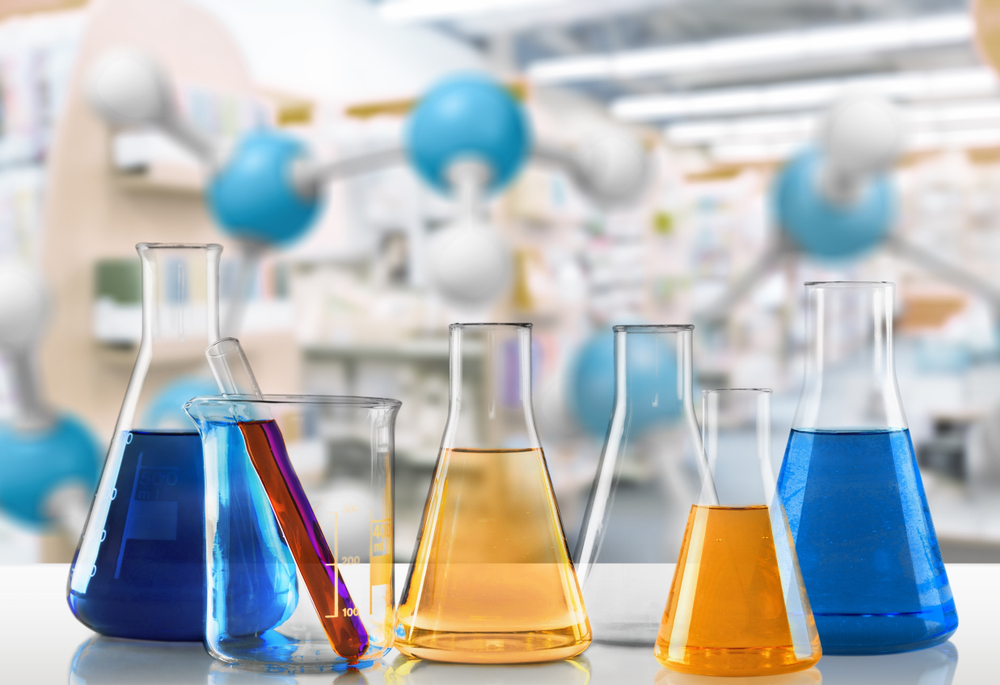 Chemical chemistry laboratory acid alkaline analysis background