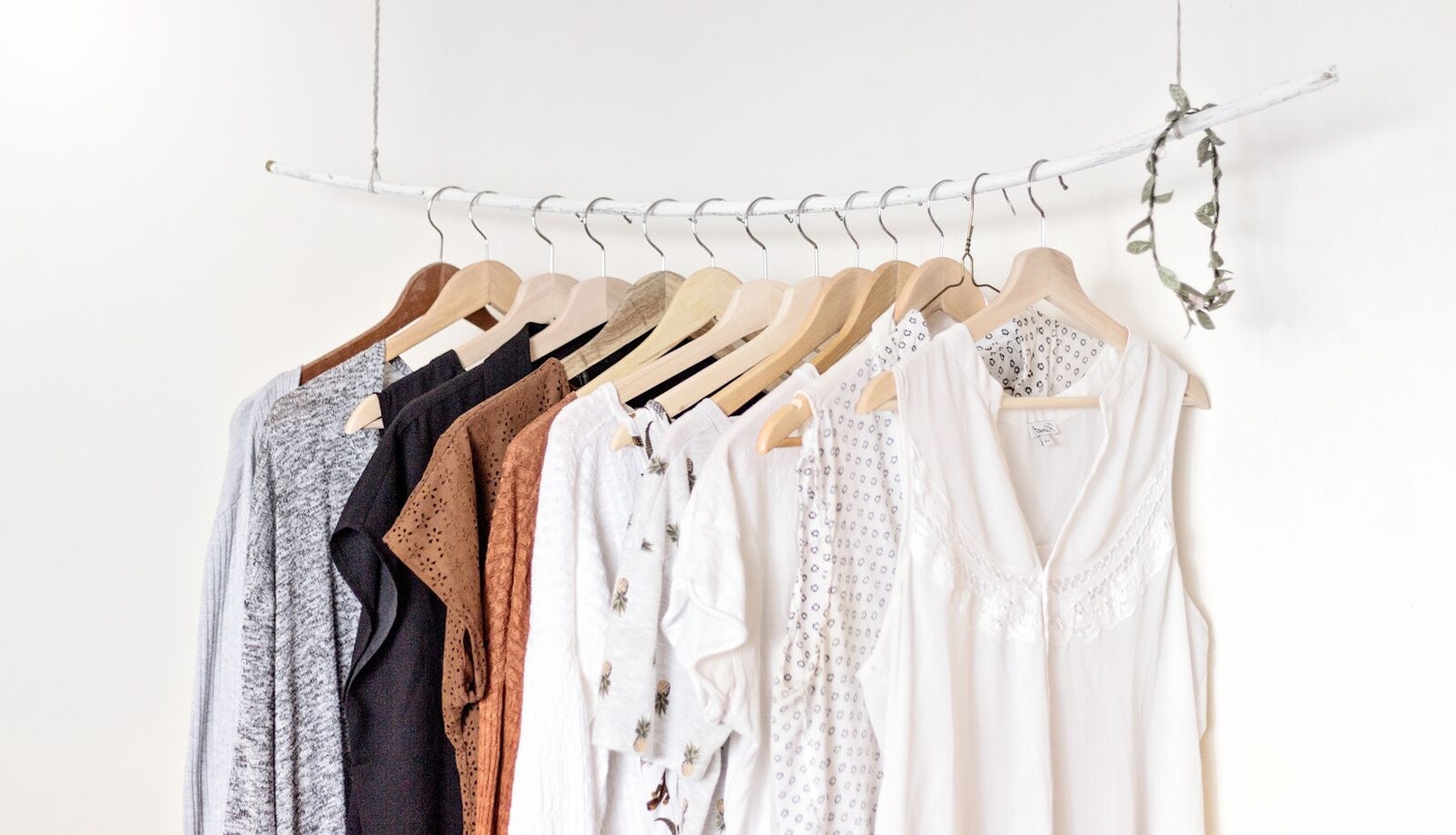 Clothing Hanging on a Rack NoFocalpoint