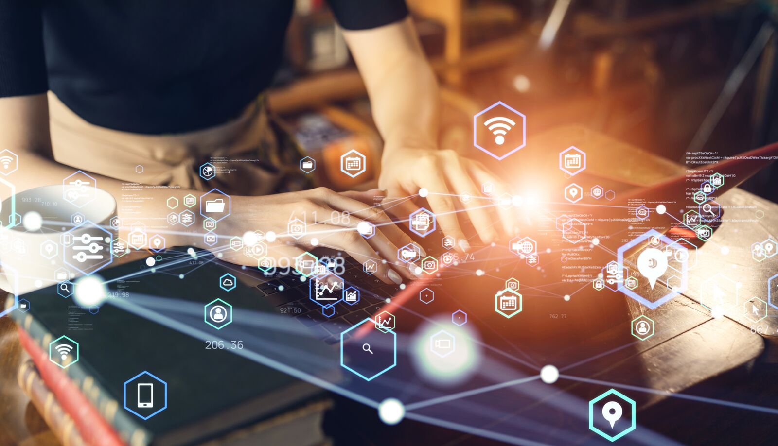 Communication Network Concept Digital Transformation
