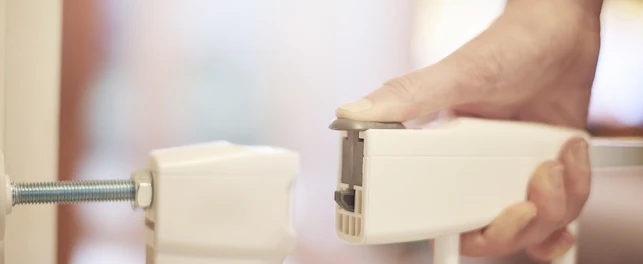 Depiction of a Safety Gate in Place