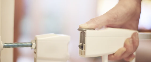 Depiction of a Safety Gate in Place