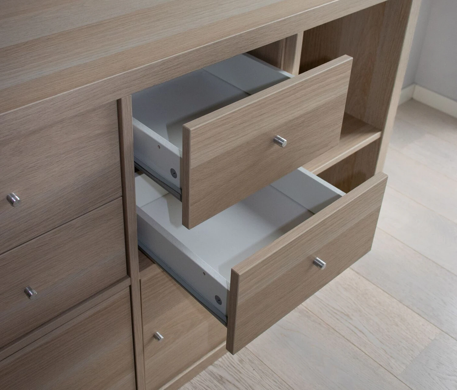 Dresser with Open Drawers