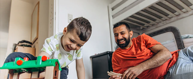 Father and Child Playing
