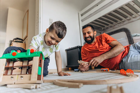 Father and Child Playing