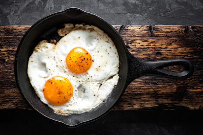 Fired Eggs in Pan