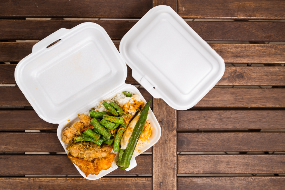 Foam container food