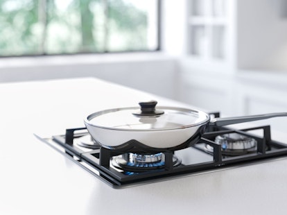 Frying Pan on Gas Stove small