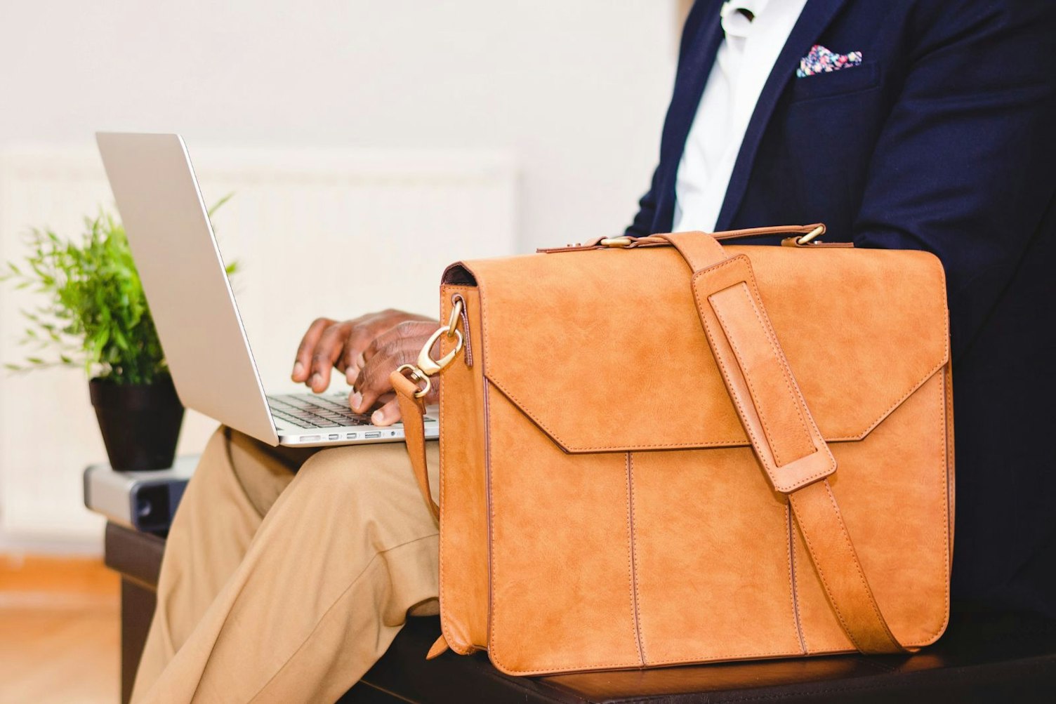 Leather business bag