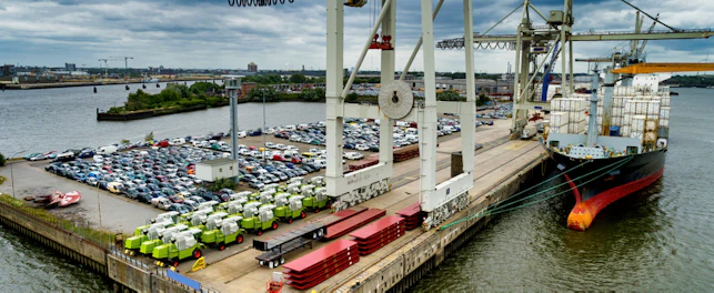 Libreville Harbour in Gabon West Africa
